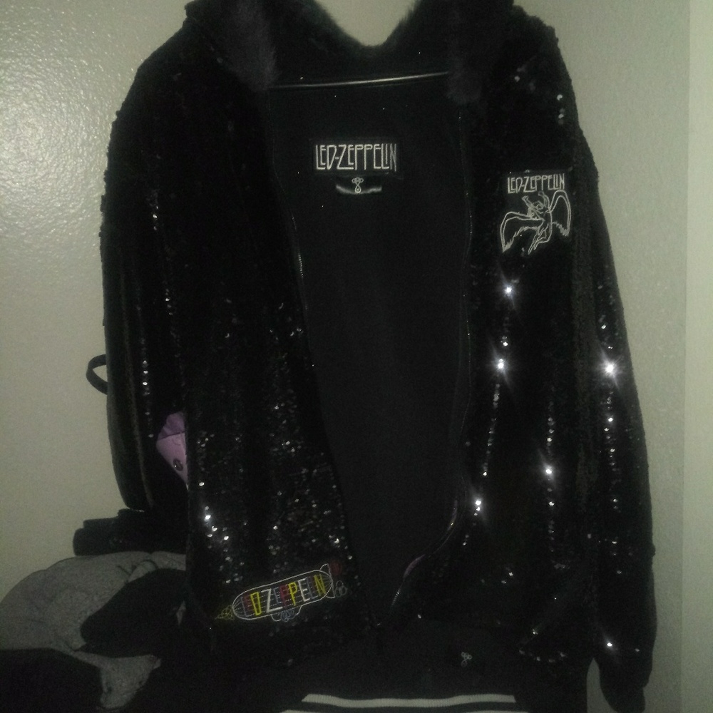 Reversible Led Zeppelin Sequin Jacket